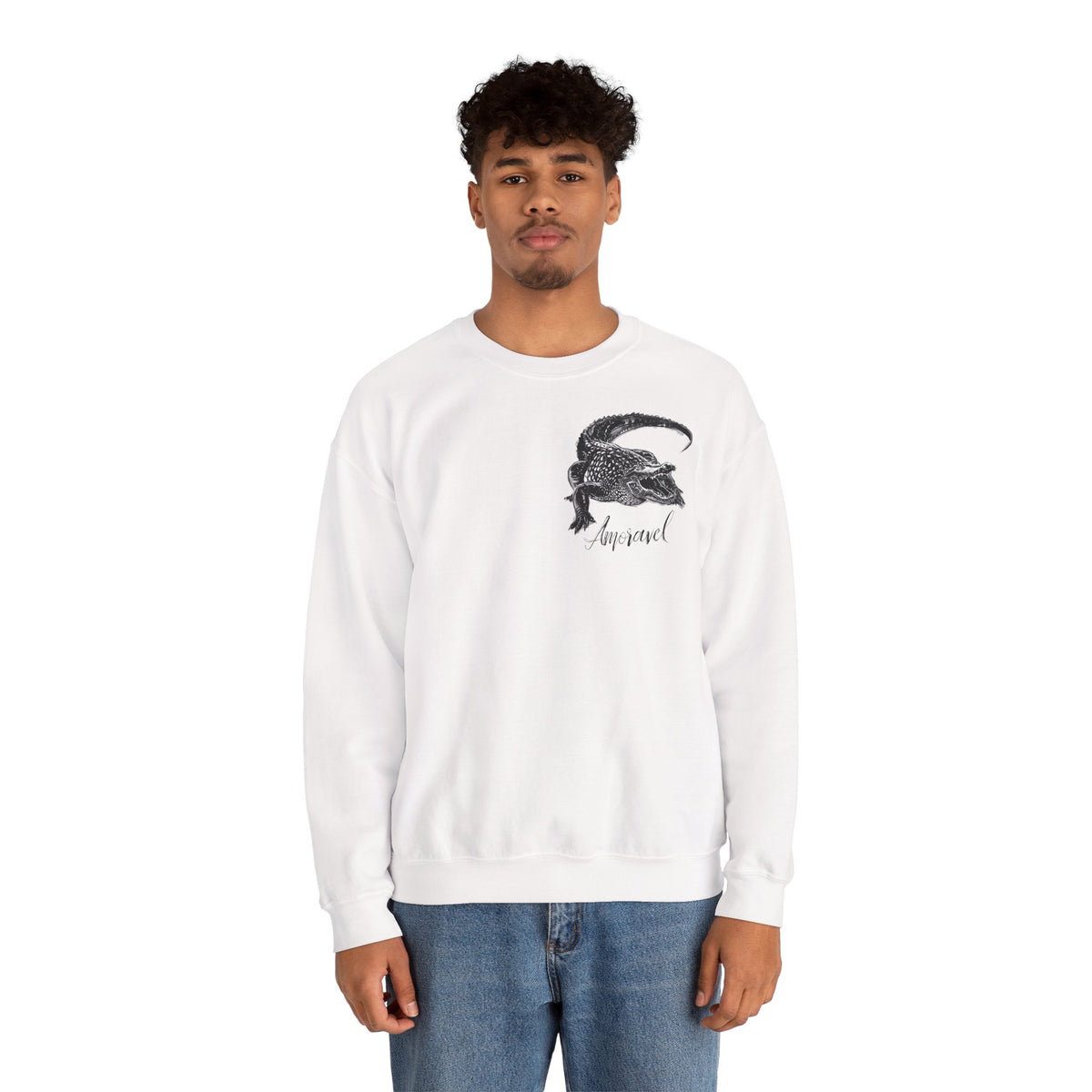 Crocdile  — Art Crewneck